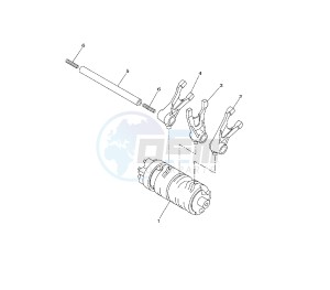 YZF R 125 drawing SHIFT CAM AND FORK