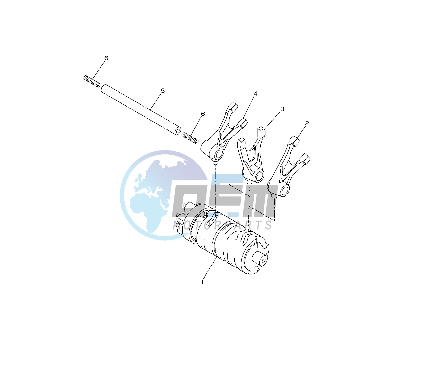 SHIFT CAM AND FORK