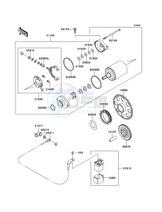 W800 EJ800AEF GB XX (EU ME A(FRICA) drawing Starter Motor