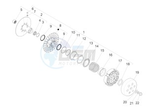 MP3 500 LT E4 Sport - Business (EMEA) drawing Driven pulley