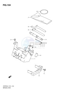 GSF650 (E21) Bandit drawing MANUAL BOX (GSF650SUL1 E21)