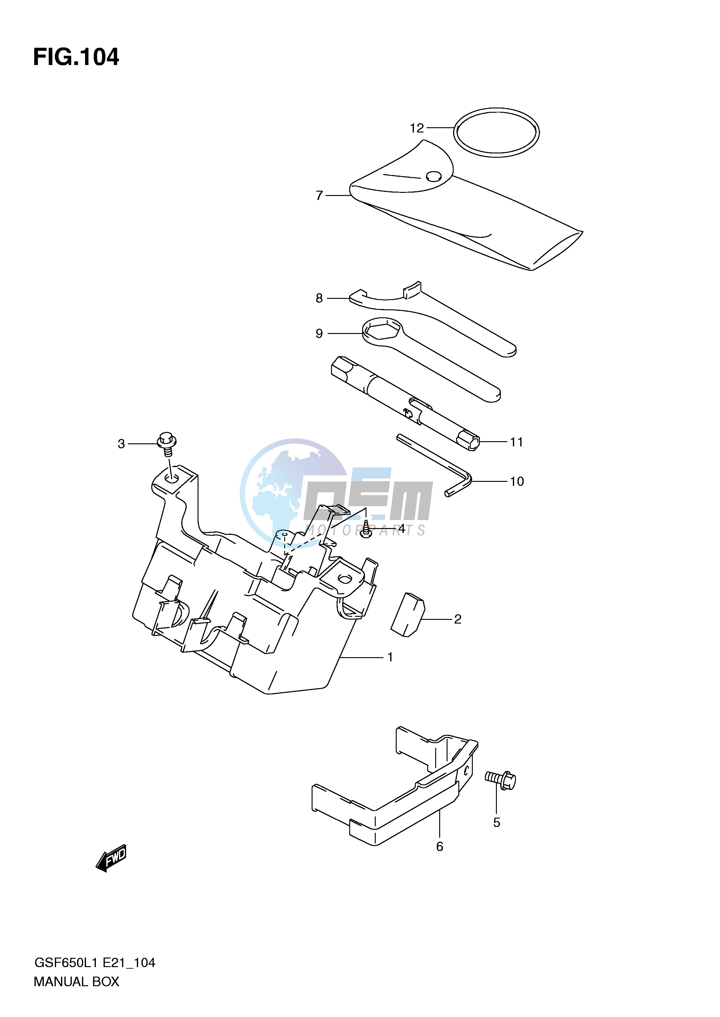 MANUAL BOX (GSF650SUL1 E21)