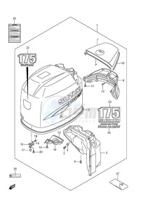 DF 175 drawing Engine Cover