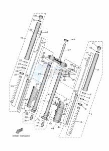 YZ65 (BR8M) drawing FRONT FORK