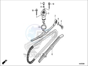 NSC110MPDH UK - (E) drawing CAM CHAIN/TENSIONER