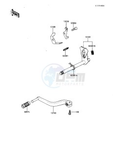 KDX 80 B [KDX80] (B2-B3) [KDX80] drawing GEAR CHANGE MECHANISM