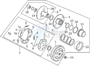 DD50 FIX E2 drawing DRIVE PULLEY / V-BELT