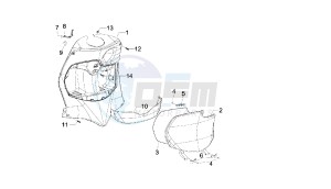 BOULEVARD - 150 CC 4T E3 drawing FRONT GLOVE COMPARTIMENT