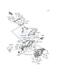 Z800 ABS ZR800DGF UF (UK FA) XX (EU ME A(FRICA) drawing Cowling