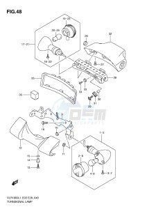 VLR1800 (E3-E28) drawing TURNSIGNAL LAMP