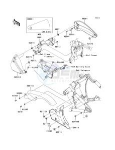 VN 2000 D [VULCAN 2000 LIMITED] (D1) D1 drawing SIDE COVERS_CHAIN COVER