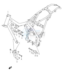 RV125 (E19) VanVan drawing FRAME