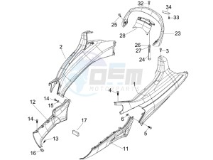 X Evo 400 Euro 3 drawing Side cover - Spoiler