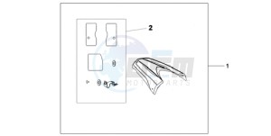 CB600FA9 Spain - (SP / ABS 25K) drawing REAR SEAT COWL PEARL COOL WHITE