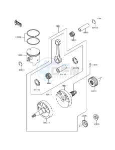 KDX 200 E [KDX200] (E4-E6)) [KDX200] drawing CRANKSHAFT_PISTON-- S- -