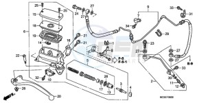 ST1300A9 France - (F / ABS CMF MME) drawing CLUTCH MASTER CYLINDER