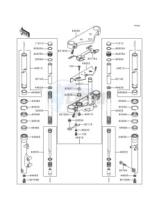 VN 800 A [VULCAN 800] (A1-A5) [VULCAN 800] drawing FRONT FORK