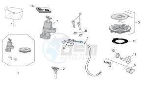 Tuono 1000 v4 R APRC ABS drawing Lock hardware kit