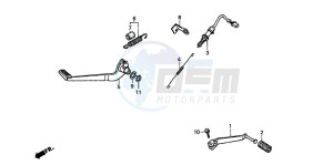 CB500 drawing PEDAL