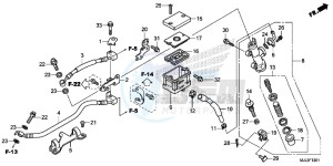 NC750XAE NC750XA Europe Direct - (ED) drawing REAR BRAKE MASTER CYLINDER (NC700XD/ 750XA/ 750XD)