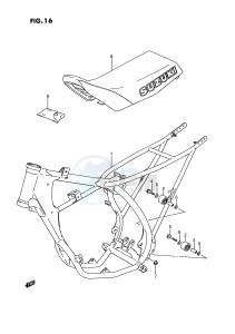 RM80 (E3) drawing FRAME - SEAT (MODEL G)