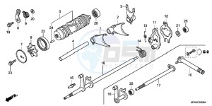 TRX420TEC TRX420 ED drawing GEARSHIFT FORK