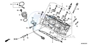 VFR1200XDLE CrossTourer ED drawing CYLINDER HEAD