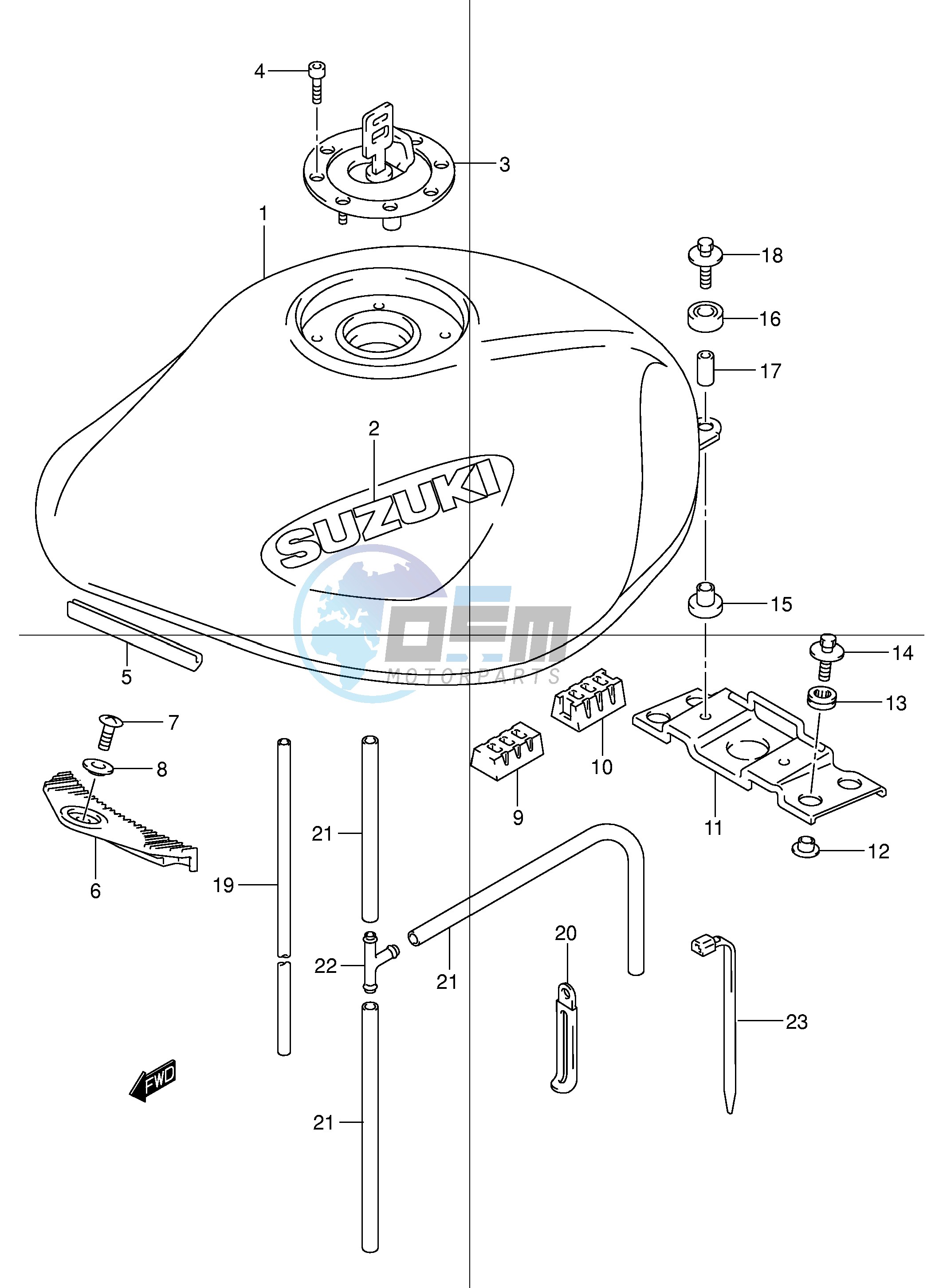 FUEL TANK (MODEL Y K1)