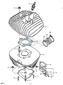 RM125 (N-T) drawing CYLINDER