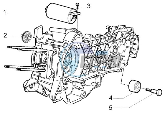 Electric starter - damper pulley