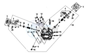 ALLO 50 25 KM/H L6 drawing CYLINDER HEAD CPL.