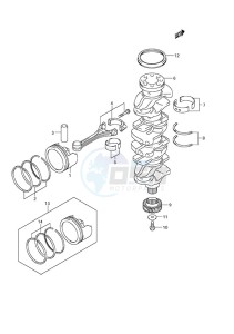 DF 150 drawing Crankshaft