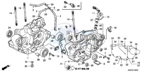 CRF250XC drawing CRANKCASE