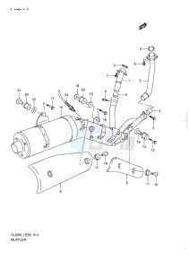 DL650 ABS V-STROM EU-UK drawing MUFFLER