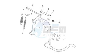 Sport City Cube 125-200 carb e3 drawing Central stand