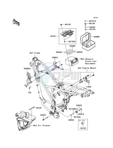 D-TRACKER 125 KLX125DCF XX (EU ME A(FRICA) drawing Frame Fittings