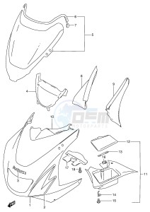 RF900R (E2) drawing COWLING BODY (RF900RW)