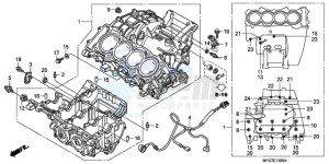 CB600F39 UK - (E / MKH ST) drawing CRANKCASE