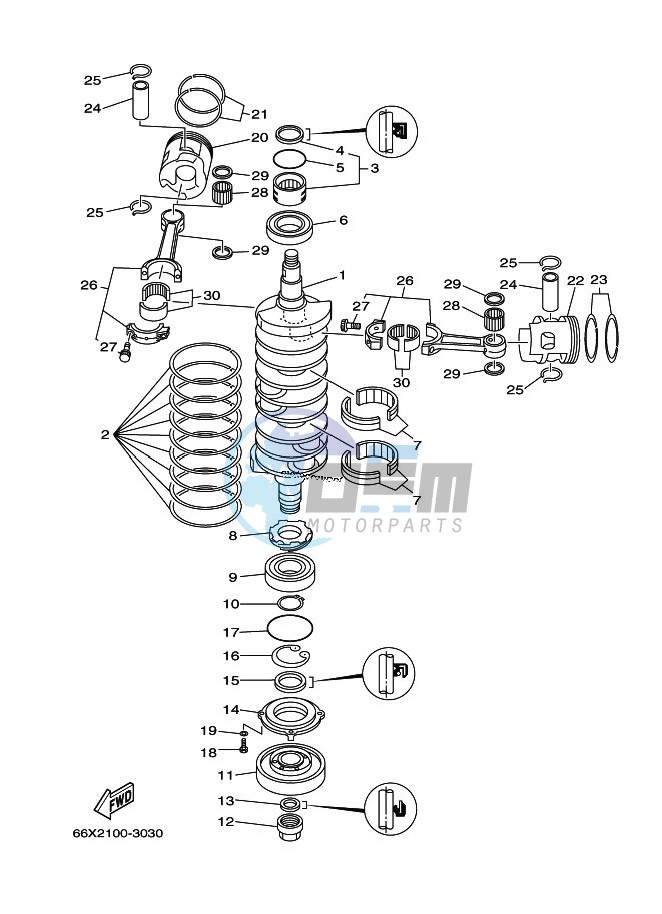 CRANKSHAFT--PISTON