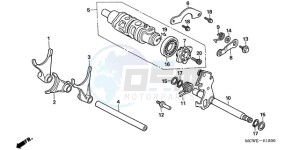 VFR800A9 UK - (E / ABS MME) drawing GEARSHIFT DRUM