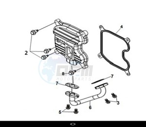 JOYRIDE 300 16" (LJ30W4-EU) (M3) drawing CYLINDER HEAD COVER