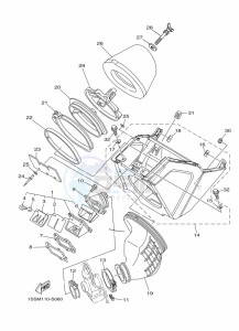 YZ250X (BF1T) drawing INTAKE