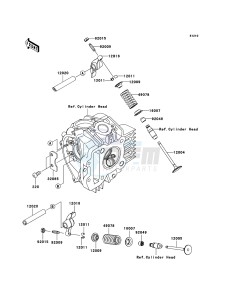 KLX110 KLX110A8F EU drawing Valve(s)