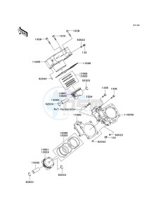 KSV 700 B [KFX 700] (B6F-B9F) B8F drawing CYLINDER_PISTON-- S- -