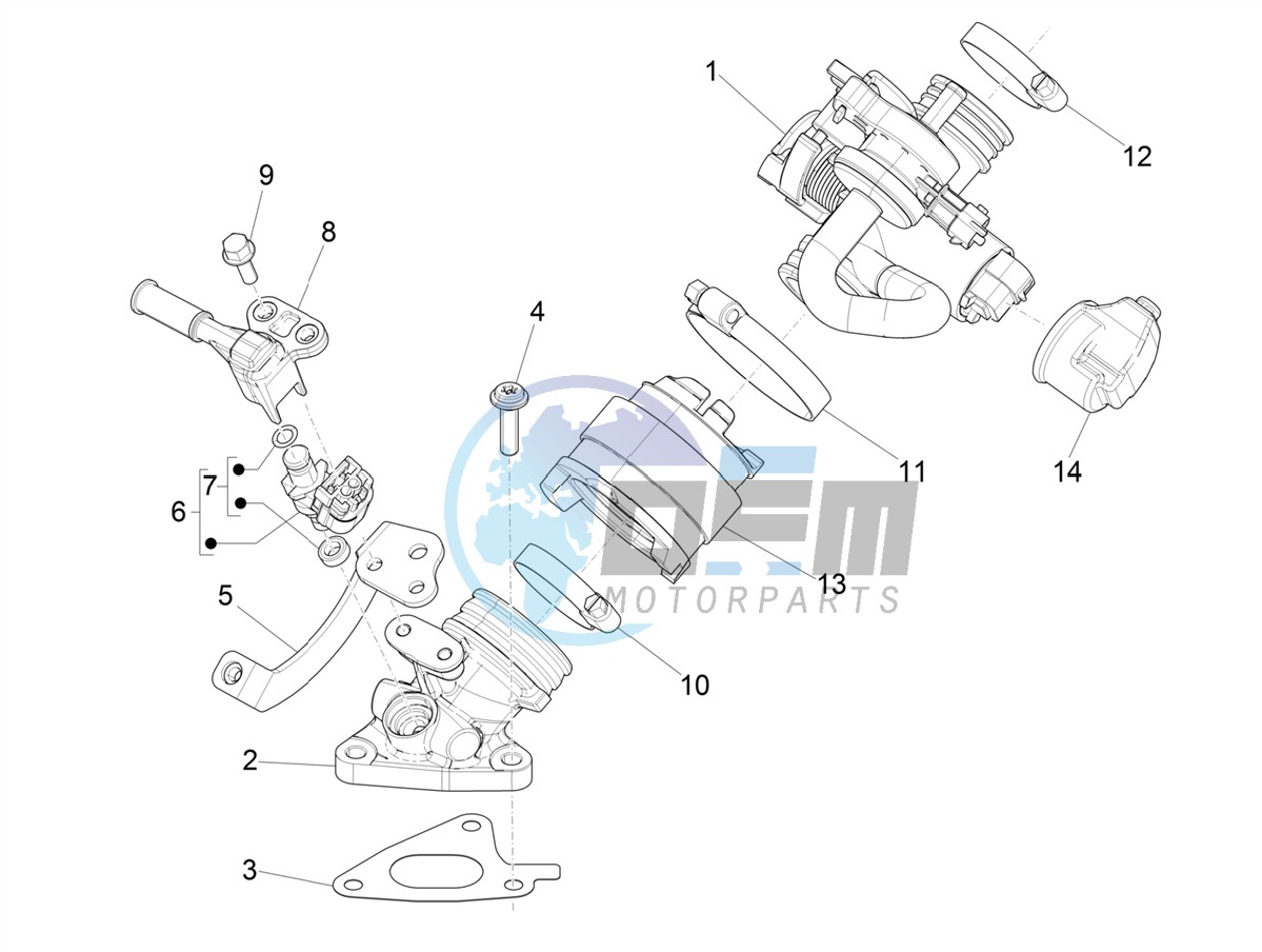 Throttle body - Injector - Induction joint