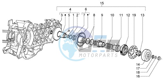 Driven pulley