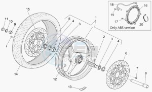 Breva V 1100 IE IE drawing Front wheel