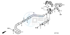 XL700VA9 UK - (E / ABS MKH) drawing AIR INJECTION VALVE