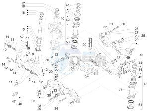 MP3 300 LT Sport ABS drawing Fork/steering tube - Steering bearing unit