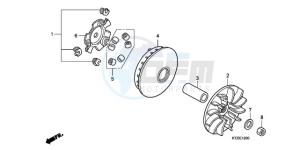 PES125R9 Europe Direct - (ED / STC 2ED) drawing DRIVE FACE